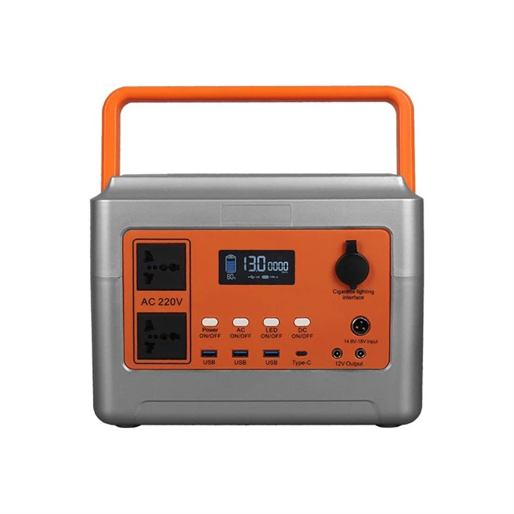 Mobile Power Bank 600W 12.8V 50Ah LiFePo4 Battery Outdoor Camping Photovoltaic And Wireless Charge Cigar Lighter